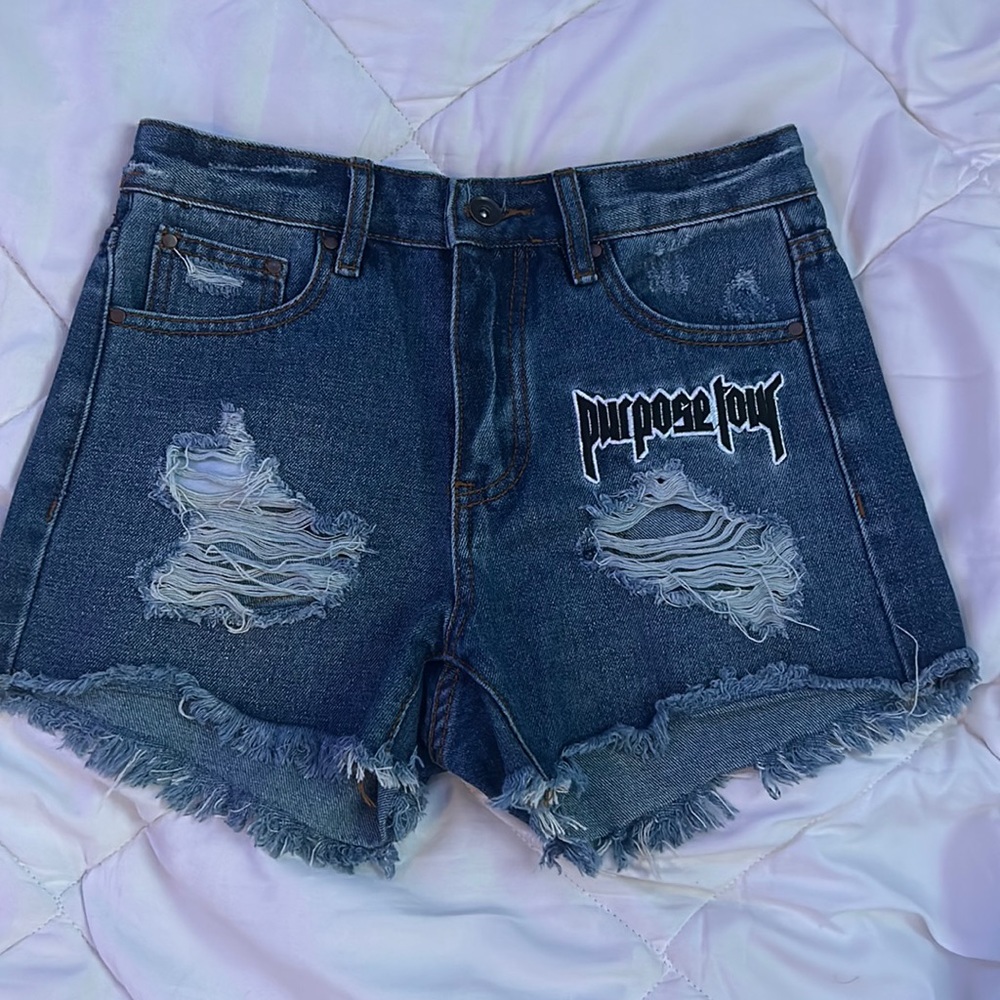 Justin Bieber Denim Shorts